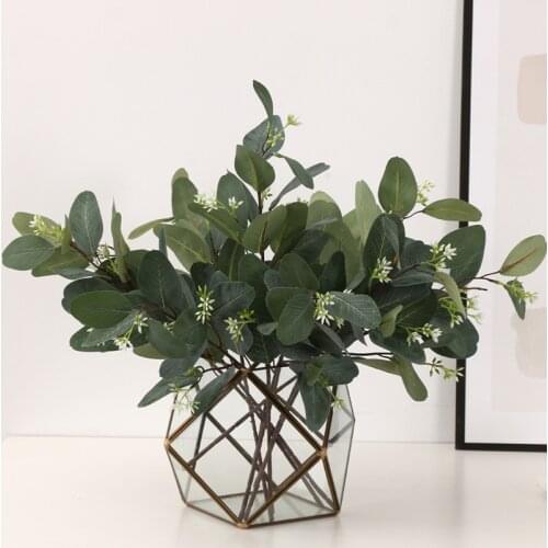 Short Branches With Fruit Eucalyptus Money Leaves Dutch Eucalyptus Simple Fresh Flavor Style Wedding Birthday Table Decoration