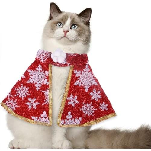Halloween Christmas Pet Cape Cloak Puppy Cat Outfit Dress Up Coat Costume