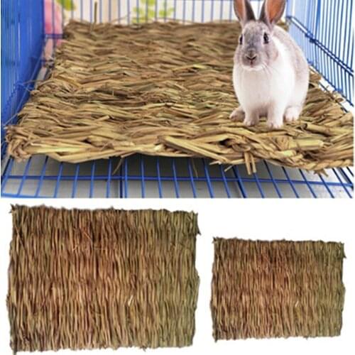 Rabbit Grass Chew Mat Small Animal Hamster Guinea Pig Cage Bed House Pad