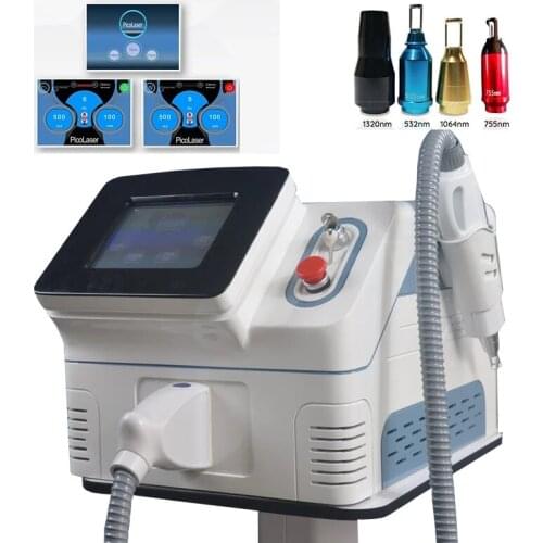 Best results 1064 nm 755nm 532nm Pico q switch Nd Yag laser Pico laser tattoo removal machine