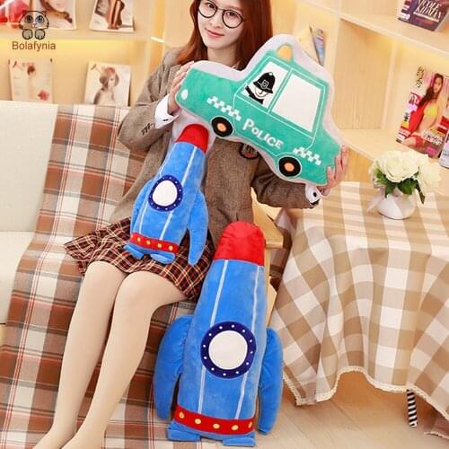 BOLAFYNIA cute car rocket Baby Kid Plush Toy for Christmas Birthday Gift Children Plush Stuffed Toys car rocket