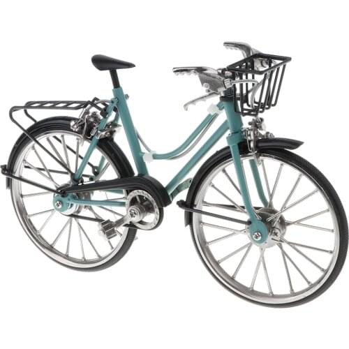 1/10 Miniature Diecast Alloy ATVs Model Toys Extreme Sports Bicycle Mountain Bike Model Boy Creative Toy Game Gift Blue