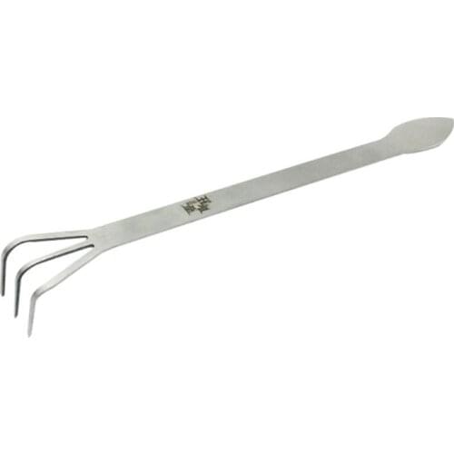 Multifunctional Stainless Steel Gardening Rake Bonsai Root Loosen Soil Spatula