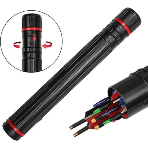 Multifunction Archery Tool Telescopic Hunting Archery Arrow Quiver Tube Adjustable Belt Shoulder Bag Case Hunting Accessories