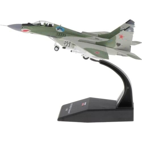 1/100 MIG-29 Diecast Metal Fighter Plane Model Airplane Commemorative Collection