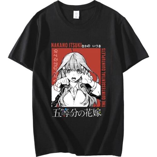 Men Tshirt Nakano Miku Vintage (The Quintessential Quintuplets) V1 Go Toubun No Hanayome T Shirt Women T-Shirt Tees Tops