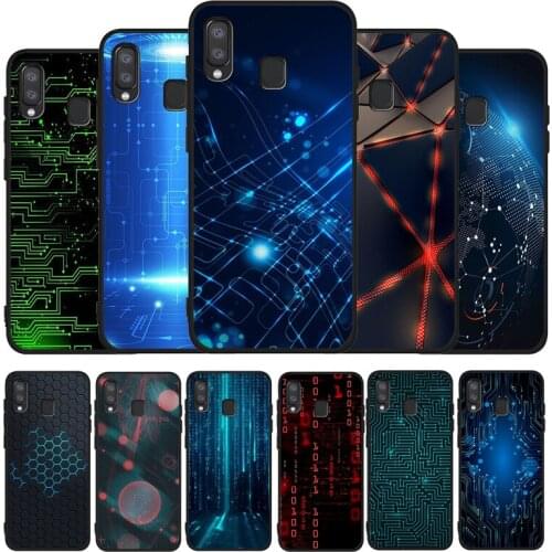 Technology Circuit Soft phone Case For Samsung A10 A20E A30 A40 A50 A60 A70 M10 M20 M30S M40 A01 A21 A31 A51 A71 4G Cover