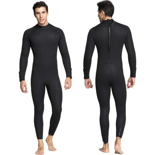 5MM Neoprene Wetsuit Scuba Diving Suit Thermal Winter Warm Wetsuits Full Body Suit Swimming Surfing Kayaking Equipment Black