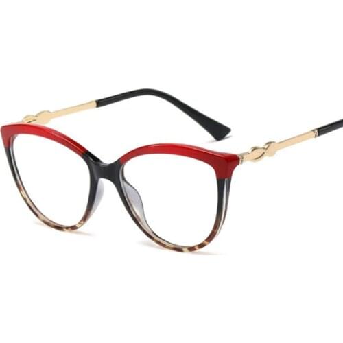 Anti-Blue Light Cat Eye Glasses Frames Spring Legs Retro Men Women Optical Fashion Computer EyeGlasses 50105