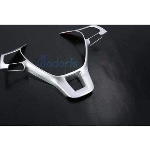 For Volkswagen VW T-Roc TROC 2018-2020 Interior Steering Wheel Panels Buttons Cover Chrome Car Styling Moulding Trim