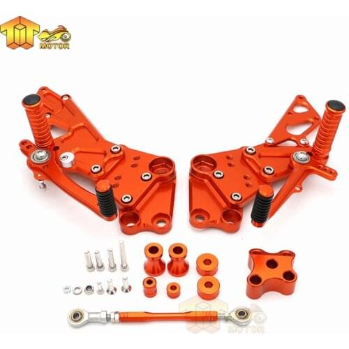 For KTM Duke 125 200 390 2011-2017 Rider Rear Sets Rearset Footrest Foot Rest Pegs Pedels Duke125 Duke200 Duke390 Acessories