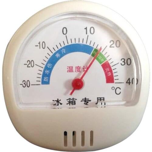 Mini Round Clock-shaped Refrigerator Portable Freezer Indoor Outdoor Hygrometer Humidity Thermometer Temperature Meter Gauge