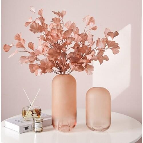 Simple material pink ginkgo biloba artificial flower artificial flower home all-match dining table floral flower arrangement