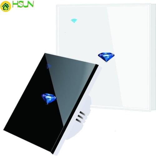 Tuya US/EU/AU Standard Touch Switch Smart Light Switch Panel Wall interruptor 1/2/3 Gang wifi Voice Work with Alexa Google Home
