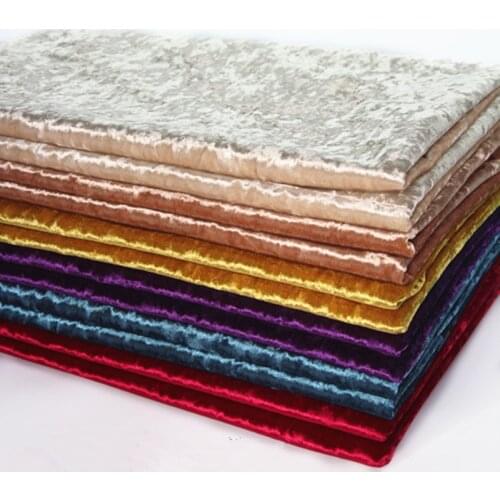 Wide 59" Thick Dense Ice Velvet Upholstery Sofa Fabric By the Yard Soft Bag Background Sofa Cover Flannel DIY Material