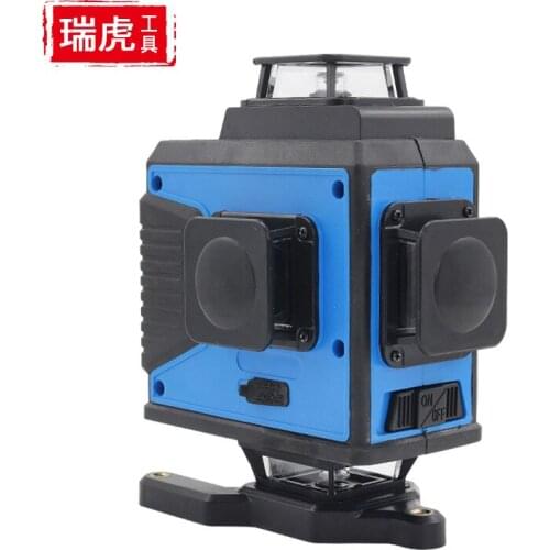 High-precision laser level, 16 lines, automatic wiring, blue light, outdoor line meter, wall-to-ground integrated machine, 4D st