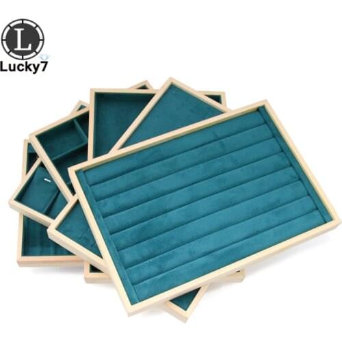 Hot Sales Drawer Velvet Jewelry Storage Tray Ring Bracelet Gift Box Jewellery Organizer Earring Holder Jewelry Display Case