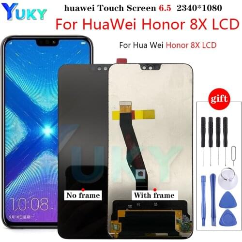 For Honor 8X JSN-L21 LCD Display Touch Screen Digitizer JSN-L22 L23 L42 LX1 AL00 LCD with Frame For Huawei Honor 8X LCD Screen