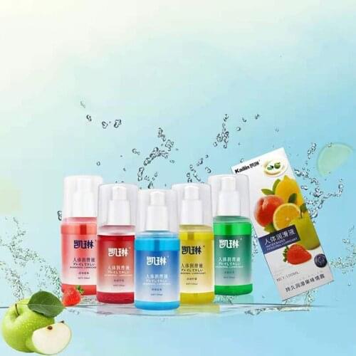100ml Strawberry/Blueberry/Peach/Apple/Lemon water-based Lubricant Vaginal/penis Gel Pheromone Oral Sex Cream Adult products