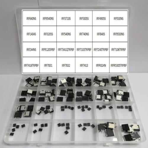 120Pcs IRF4905STRLPBF TO-263 SOP-8 Power IRF7341 IRF540NS IRF640NS IRF3205S SIC Mosfet Transistor Bipolar Junction Triode Tube