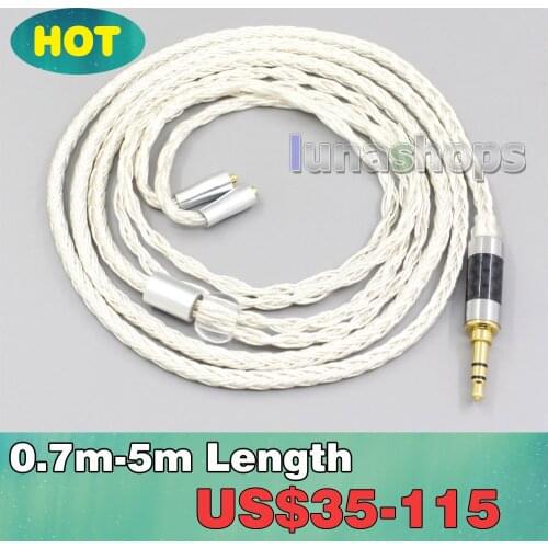 16 Core OCC Silver Plated Earphone Cable For Westone W40 W50 W60 UM10 UM20 UM30 UM40 UM50 Pro LN007222