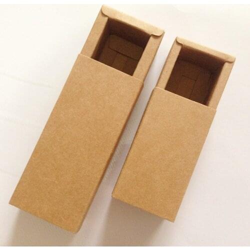 20 pcs Kraft Drawer paper Box for Gift\Handmade Soap\Crafts\Jewelry\Macarons Packing Brown Paper Boxes