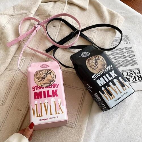 2021 Wholesale Fashion Milk Box Handbag Women Chain Shoulder Hand Bags Purses for Girls