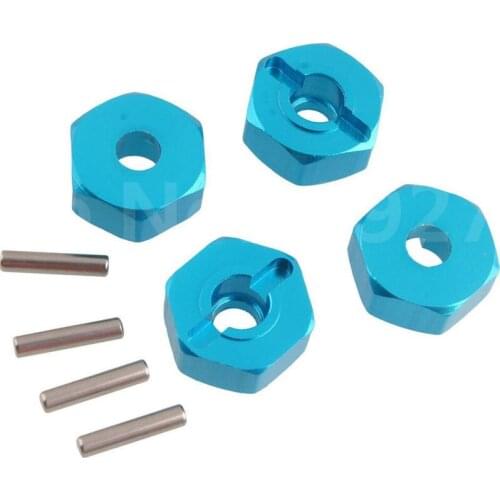 4Pcs RC Parts Aluminium Alloy CC01 CC01-05 Wheel Hex Hub Adapter Nut 12mm For 1/10 Scale TAMIYA OP RC Car Remote Control Car