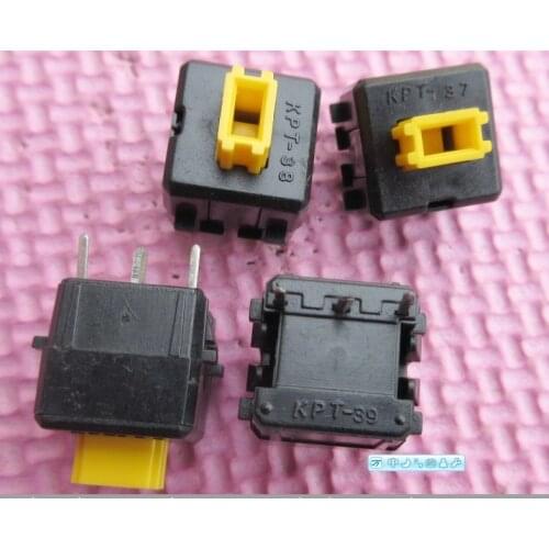 60pcs/lot made in Japan Keyboard Switches KPT 13*13 3pin yellow