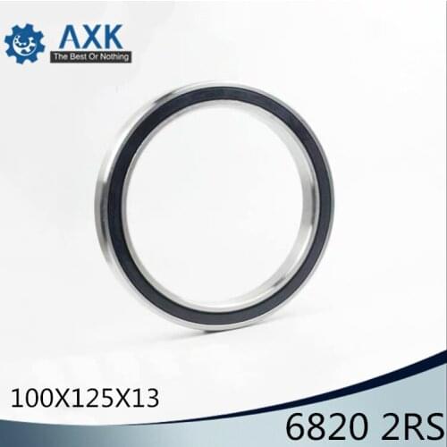 6820 2RS Bearing ABEC-1 100x125x13 MM Metric 6820RS Thin Section Bearings 6820 RS 61820RS