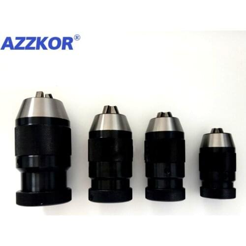 AZZKOR 1pc B10 B12 B16 B18 B22 Industrial Self-tightening Drill Chuck Automatic Locking Chuck Collet CNC Tool
