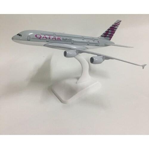JASON TUTU 20cm Qatar Airbus A380 Plane Model Airplane Model Aircraft Model 1:300 Diecast Metal planes toys Gift Collect