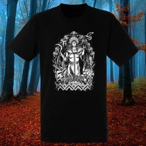 Slavic Goddess of Winter and Death Morana T-Shirt. Summer Cotton Short Sleeve O-Neck Mens T Shirt New S-3XL