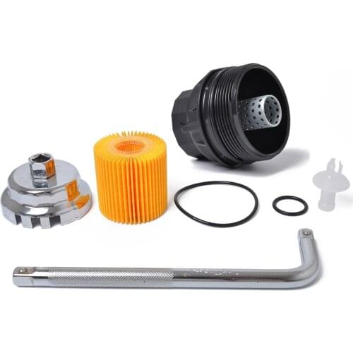 New Oil Filter & Oil Filter Cap Fits Lexus Venza Tacoma 15620-36020 with 64.5mm Oil Filter Wrench