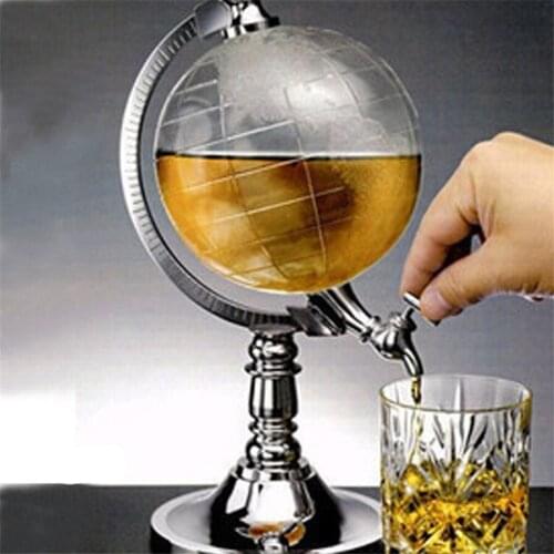 1.5L Mini Globe Wine Pourer Wine Rack Dispenser Barware Beer Beverage Alcohol Pouring Machine Point Wine Drinking Bar Tools