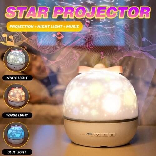 Music star projection lamp romantic atmosphere led Nightlight creative childrens birthday gifts