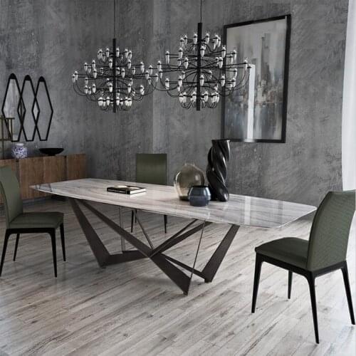 Rama Dymasty Nordic Dining Room Set marble dinner table,table à manger en bois,обеденный стол из дерева，rectangle table