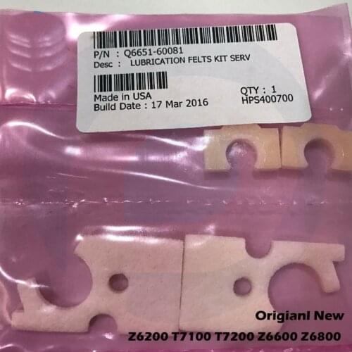Original For HP DesignJet Z6100 L25500 L26500 L28500 Z6200 Z6800 Z6810 L26100 4000 4520 4500 Lubrication felts kit Q6651-60081