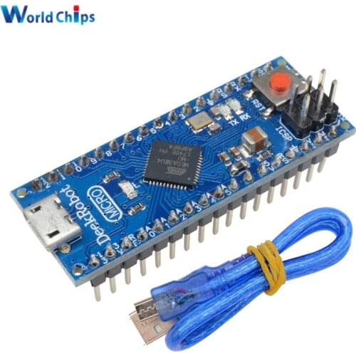 Micro ATmega32u4 5V 16MHZ Microcontroller Expansion Board Module Compatible For Arduino Mirco Replace Pro Mini With USB Cable