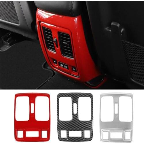 Fit for Jeep Grand Cherokee 2011-2021 Rear Air Vent Outlet Cover Decoration Trim ABS Interior Car Accessories