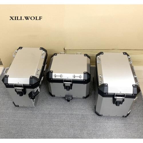 Suitable for BMWR1200GS/ADV 1250GS/ADV motorcycle aluminum alloy three-box tail box side box/handle armrest backrest lining tool