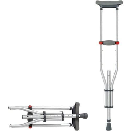 Aluminum alloy armpit crutch double crutch walking aid for the disabled elderly rehabilitation Walker folding