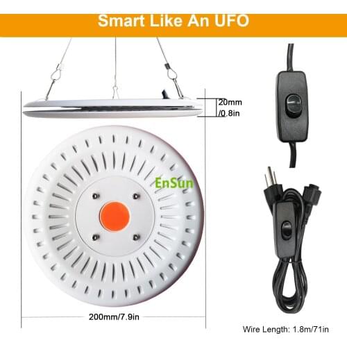 Full Spectrum Greenhouses and Gardens Waterproof LED Grow Lights Indoor Plants Hydroponic UFO 300W COB led plant Grow light