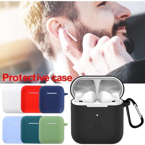 Silicone Earphone Case Dustproof Shockproof Protective Cover Headphone Accessories For QCY T8 Bluetooth Wireless Earphones