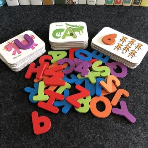 Montessori Teaching Aids Childrens Recognition of Numbers and Letters Matchmaking Childrens Early Educational Toys Puzzle