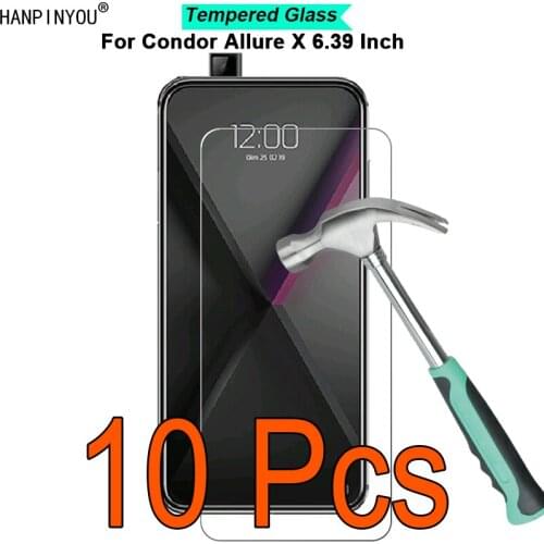 10 Pcs/Lot For Condor Allure X 6.39" 9H Hardness 2.5D Ultra-thin Toughened Tempered Glass Film Screen Protector Guard