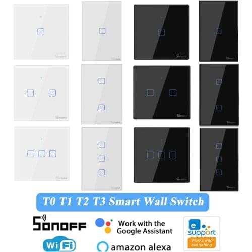 SONOFF TX Series T0 T1 T2 T3 EU UK US WiFi DIY Smart Switch Timer for eWelink APP Automation Work with Alexa Google Home 86 Type