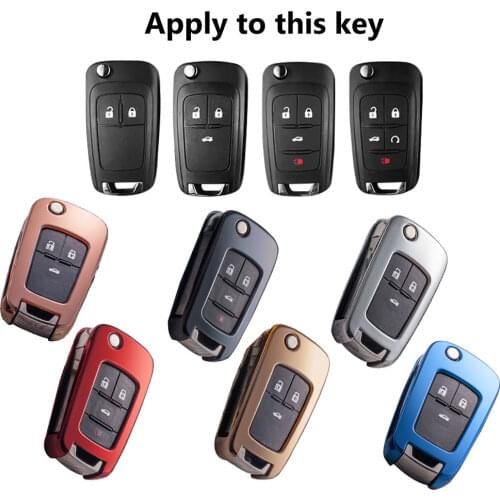 Smart TPU Soft Protective key Case Shell Cover for Chevrolet Chevy Cruze Sonic