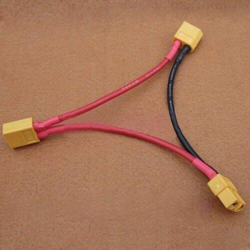 Y Wire Harness 2 Male to Female XT60 Plug Series Battery Pack Connector Adapter Cable Lipo NIMH 17223