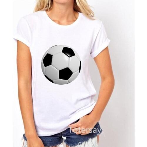 2021 World Cup Football T Shirt Volleyball Balls T-Shirt Graphic Print Women T Shirts Female Clothing Short Sleeve T-Shirts